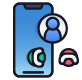 call, tap, phone, contact